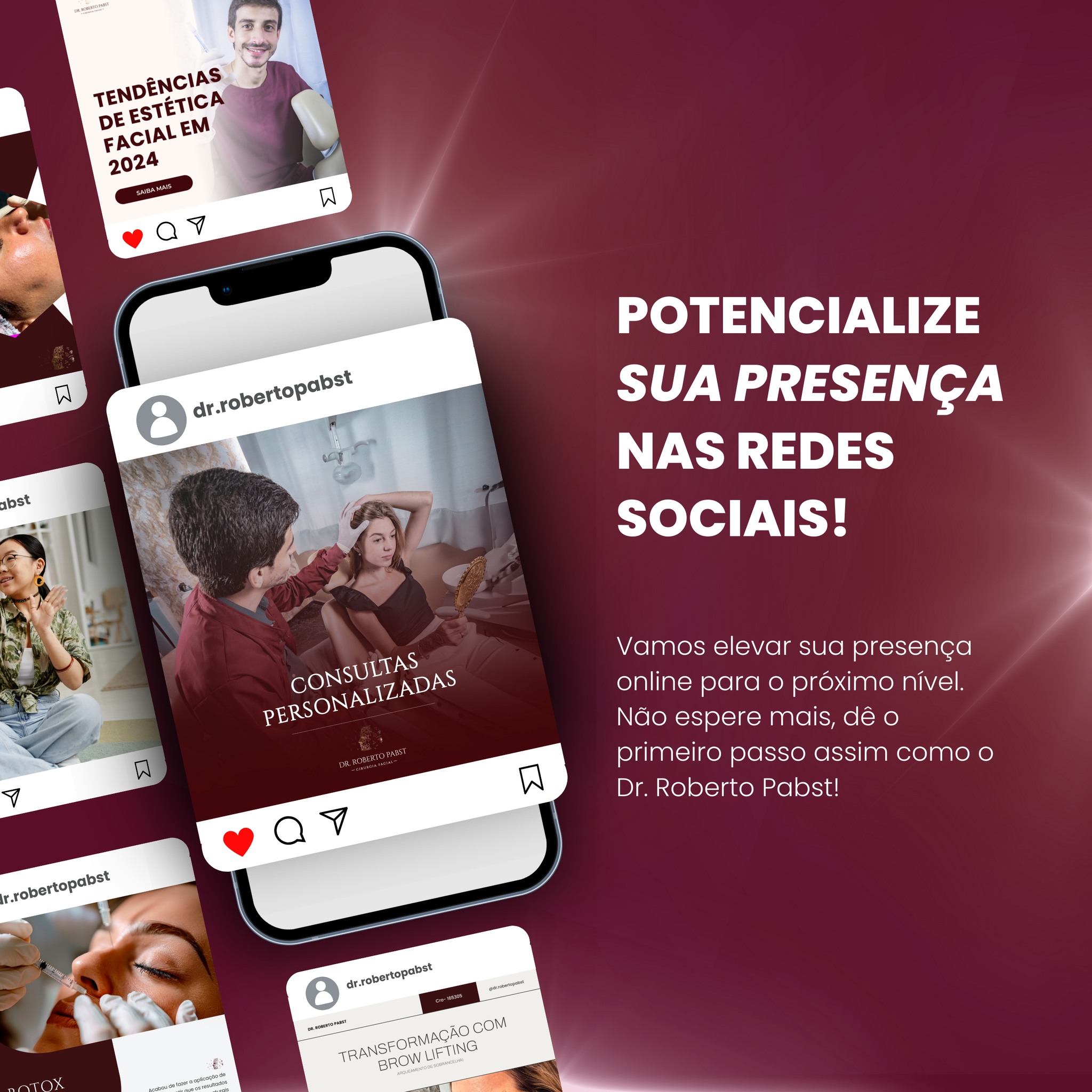 Postagens criativas de social media pela Agência AZZY