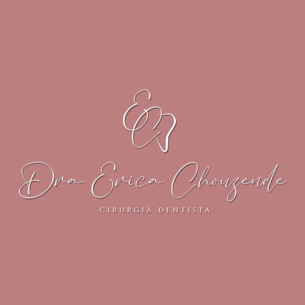 Identidade visual desenvolvida para cirurgiã-dentista Erica, com um logotipo elegante e moderno