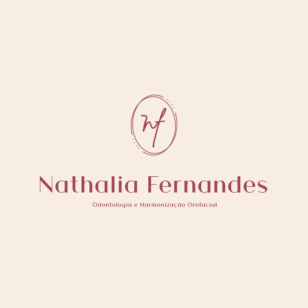 Identidade visual desenvolvida para a psicologa Nathalia Fernandes, com um logotipo elegante e moderno